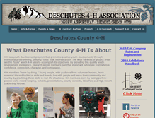 Tablet Screenshot of deschutes4h.com